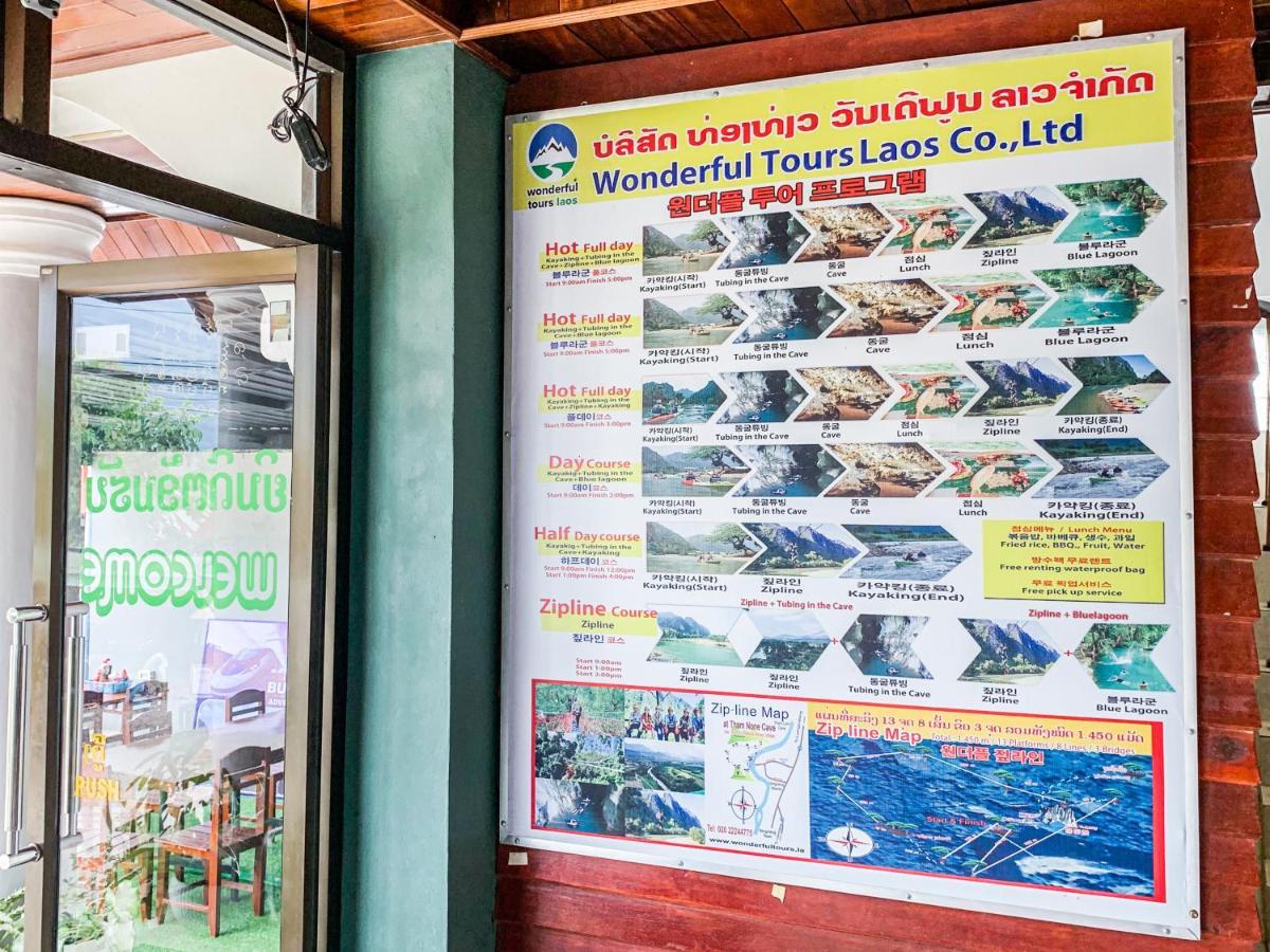 Bountang Mountain View Riverside Hotel Vang Vieng Ngoại thất bức ảnh