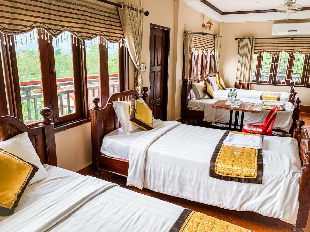 Bountang Mountain View Riverside Hotel Vang Vieng Ngoại thất bức ảnh