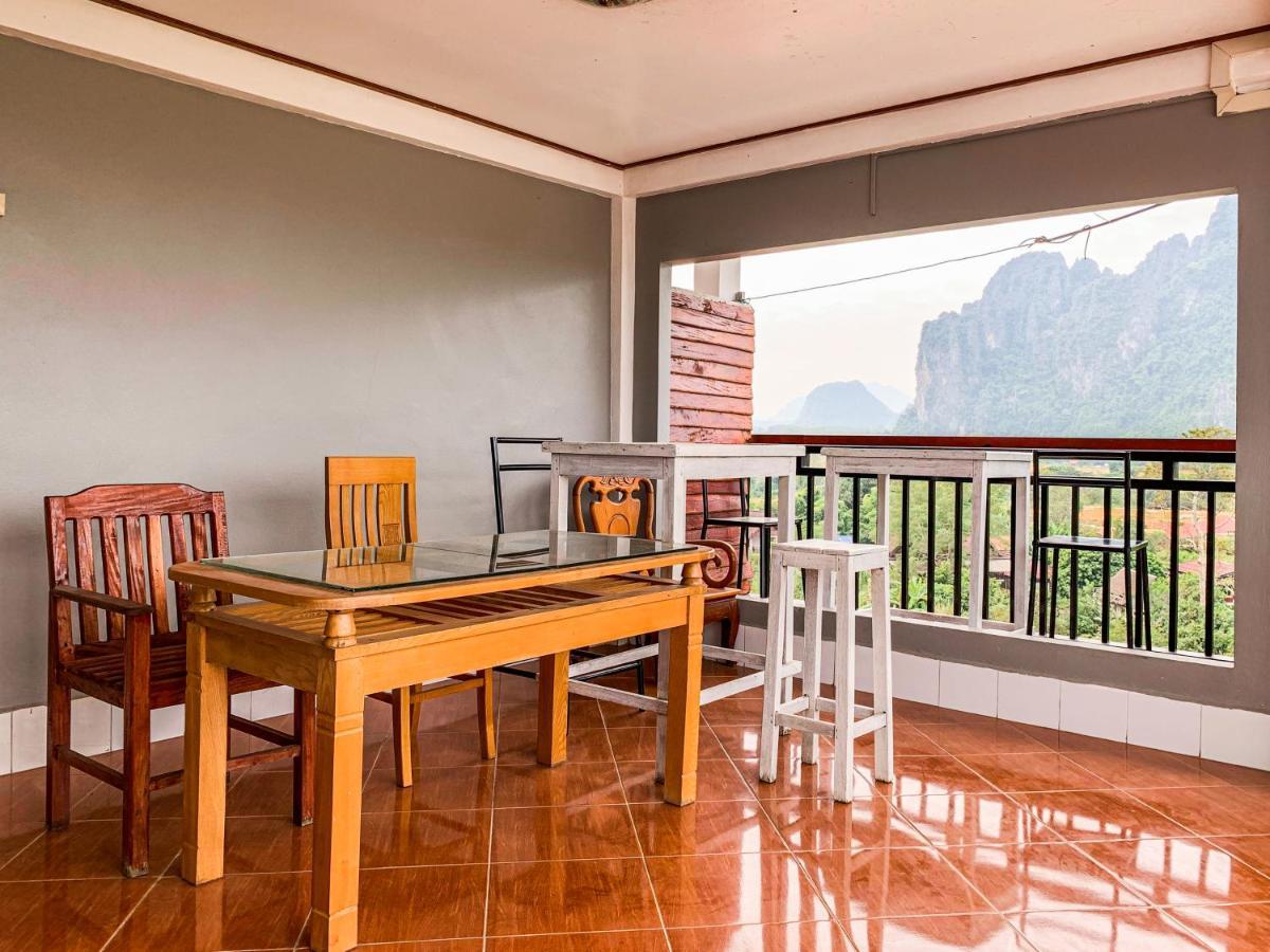 Bountang Mountain View Riverside Hotel Vang Vieng Ngoại thất bức ảnh