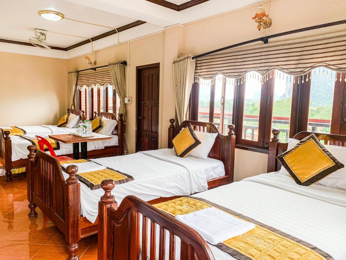 Bountang Mountain View Riverside Hotel Vang Vieng Ngoại thất bức ảnh