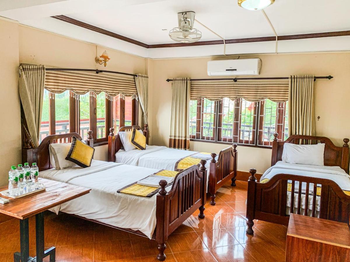Bountang Mountain View Riverside Hotel Vang Vieng Ngoại thất bức ảnh