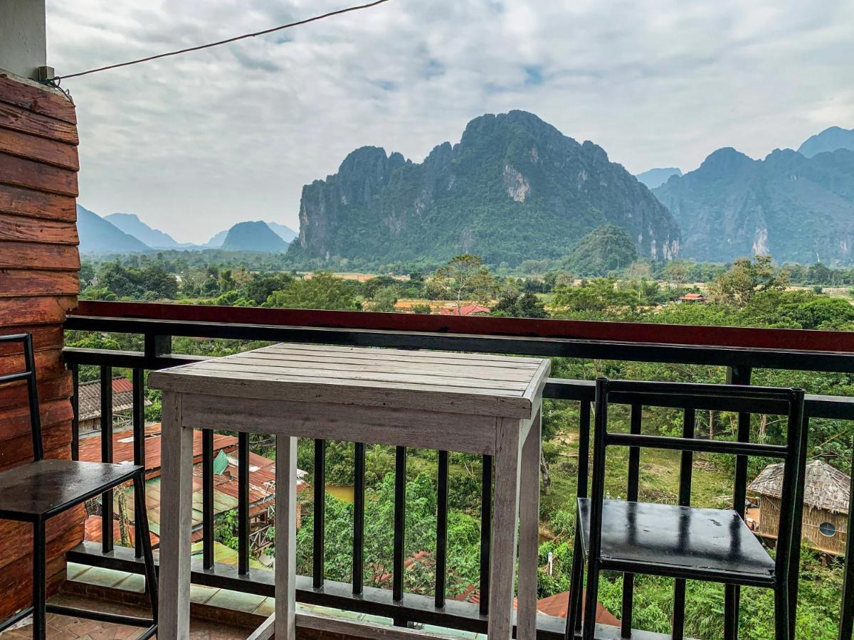 Bountang Mountain View Riverside Hotel Vang Vieng Ngoại thất bức ảnh